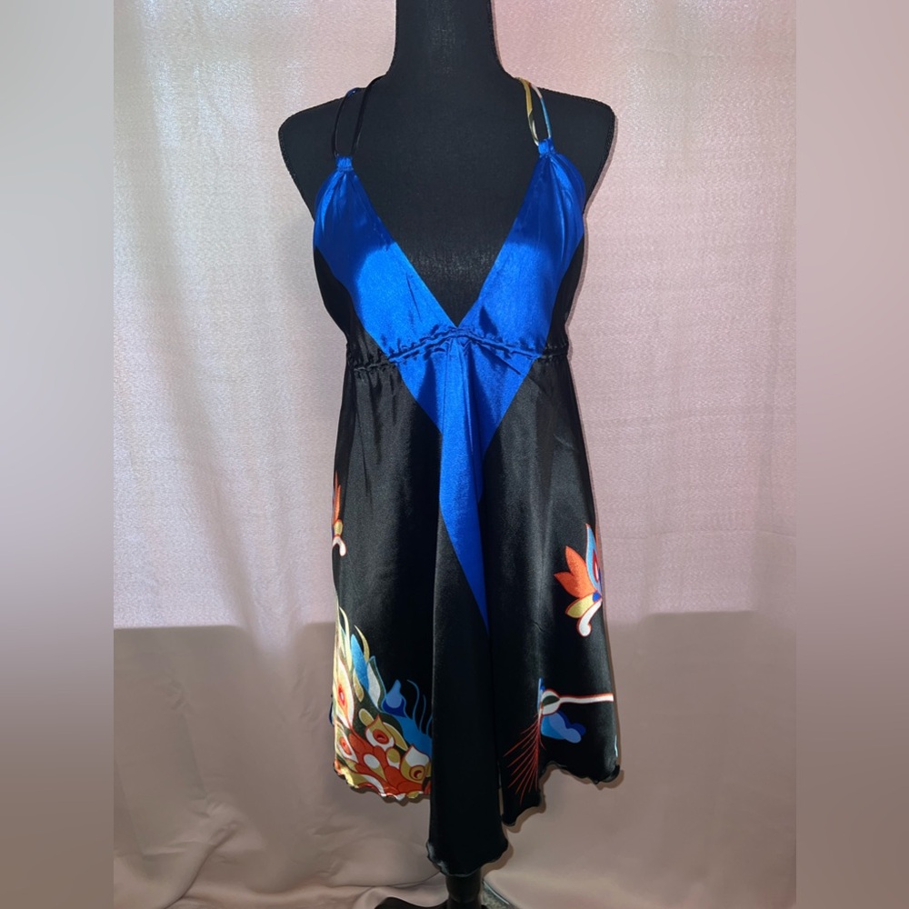 Silk Summer Backless Dress